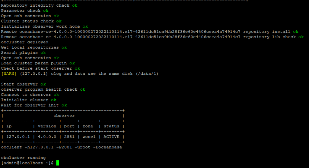 Oceanbase 4.0重启报错，[ERROR] OBD-1006: Failed to connect to 