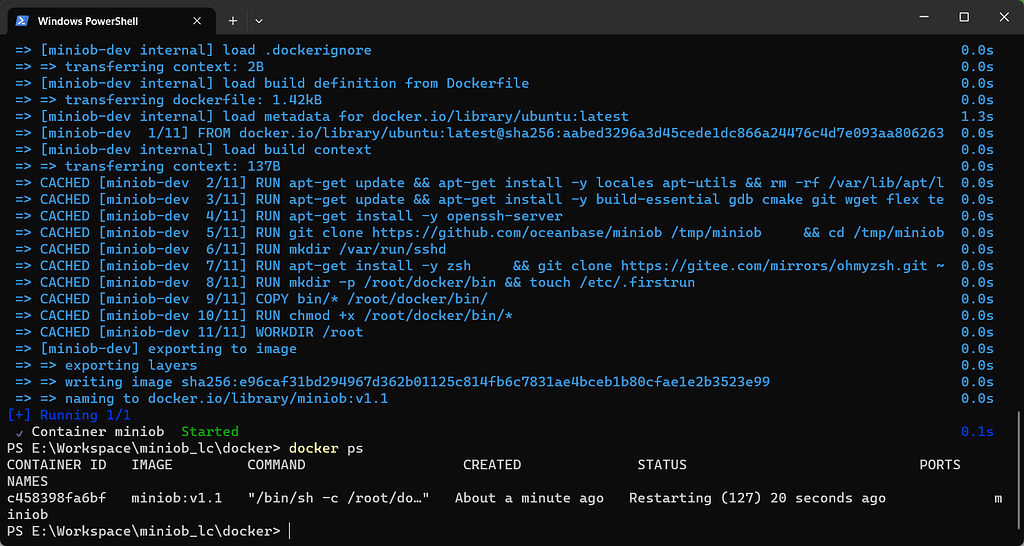 求问为何docker无法启动 OceanBase 数据库大赛 社区问答 OceanBase社区分布式数据库