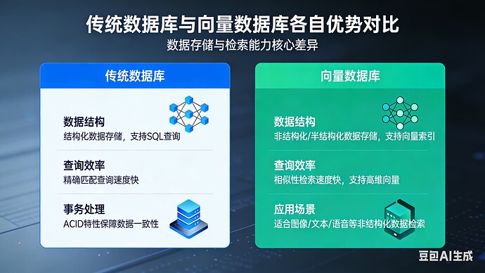 传统数据库与向量数据库优势对比