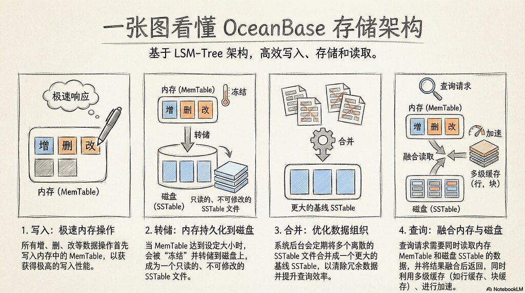 一张图看懂 Oceanbase 存储架构 - 一起唠嗑 - 社区问答- OceanBase社区-分布式数据库